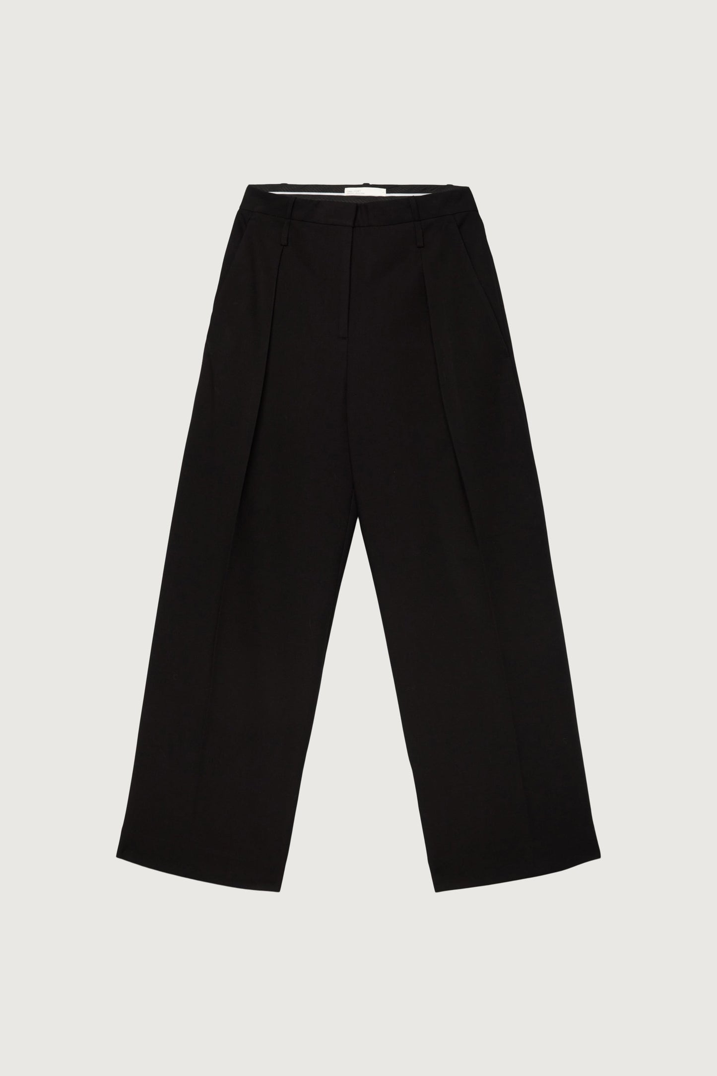WIDE LEG TROUSER WITH DOUBLE BELT DETAIL