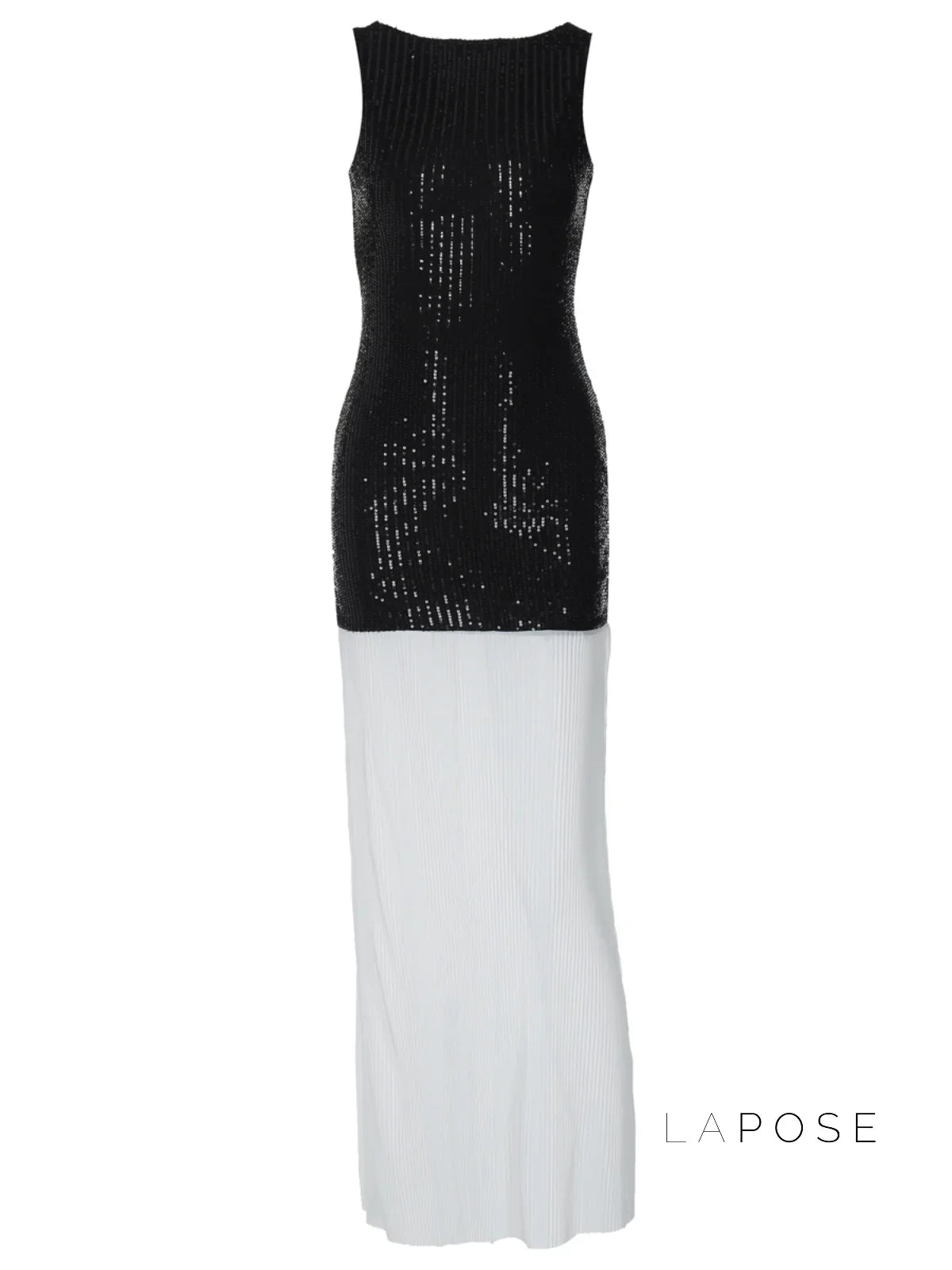 Anabia Black Sequin Maxi Dress