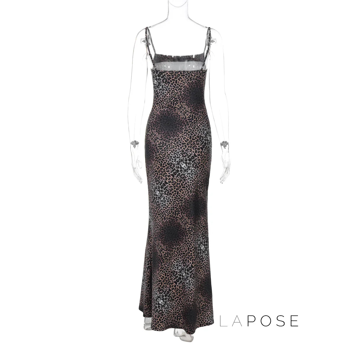 Damaris Strappy Leopard Maxi Dress