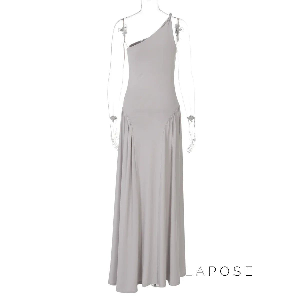 Kamoni One-Shoulder Ruched Maxi Dress