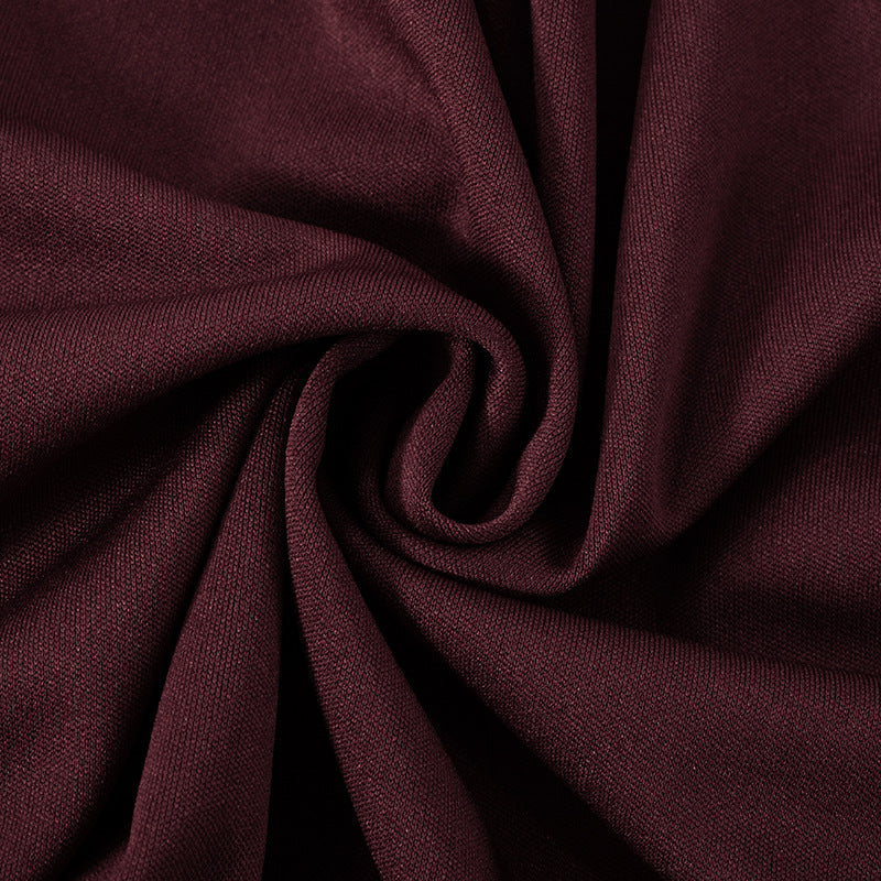 Hudson Maxi Dress With Stole And Gloves - Maroon