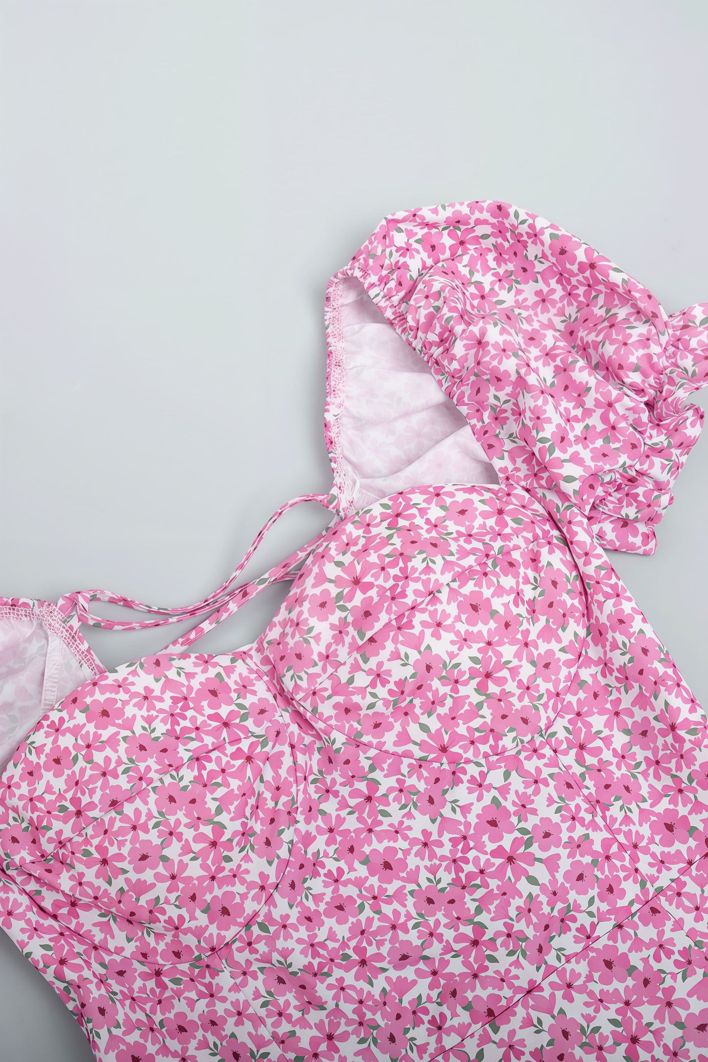 Off Shoulder Floral Slit Midi Dress