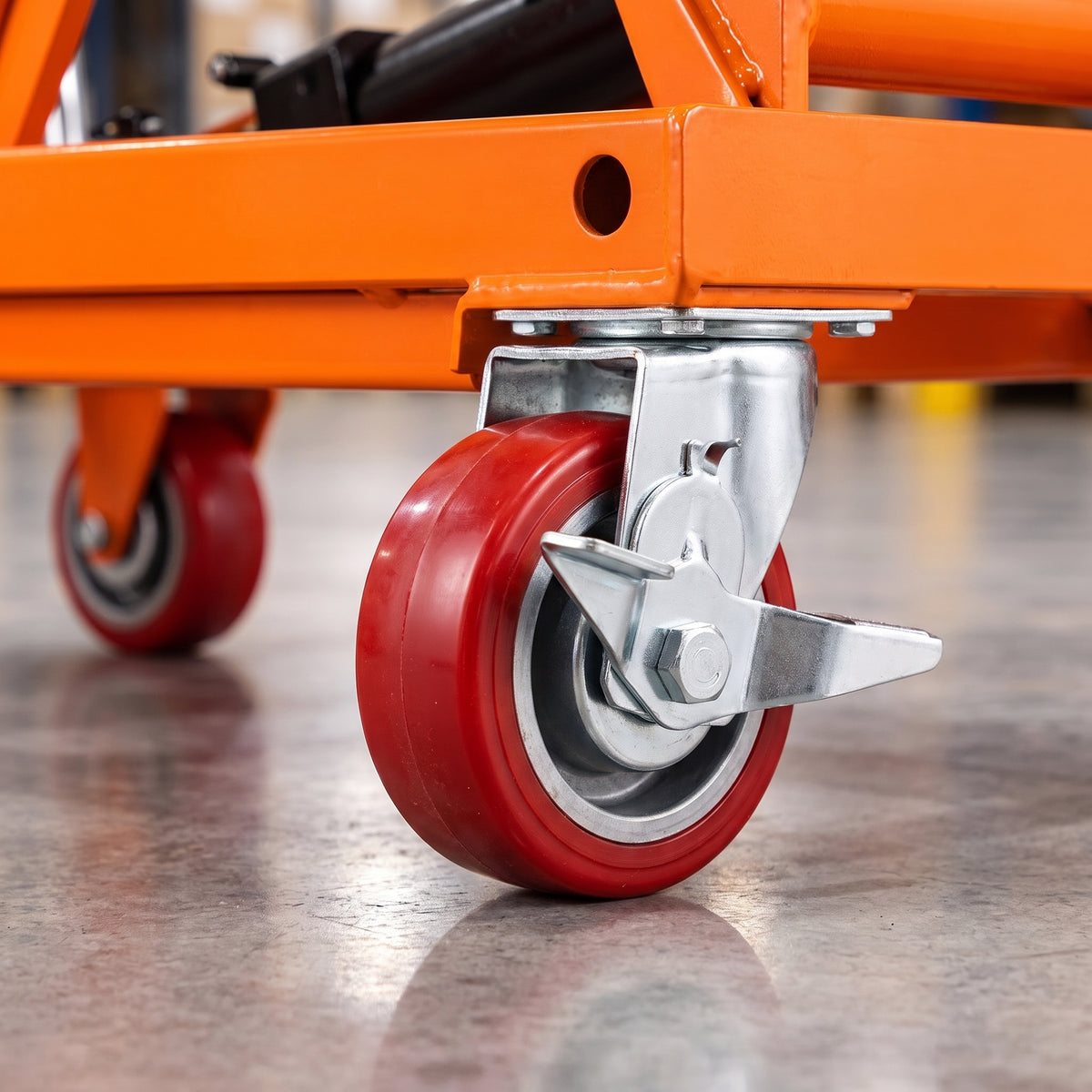 Heavy Duty 1100 LBS Hydraulic Lift Platform Cart with Casters