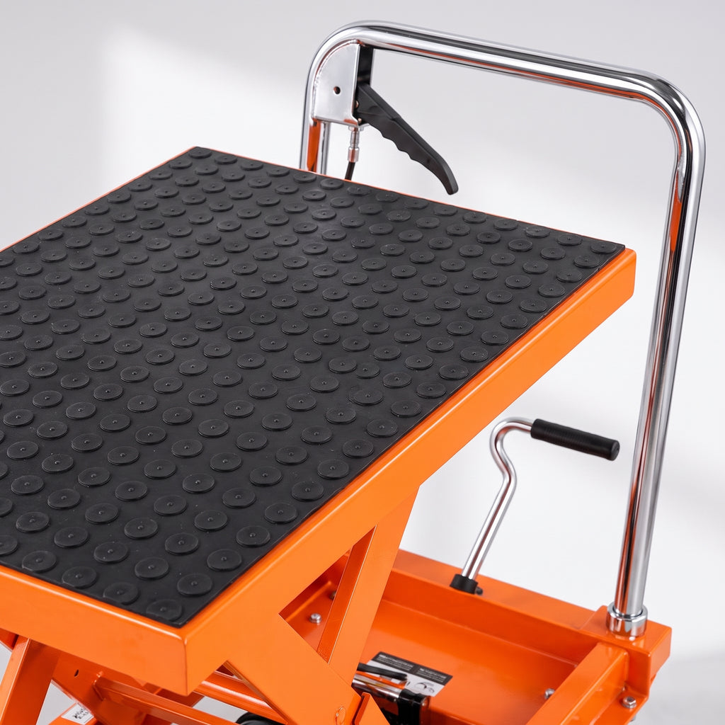 Heavy Duty 1100 LBS Hydraulic Lift Platform Cart with Casters