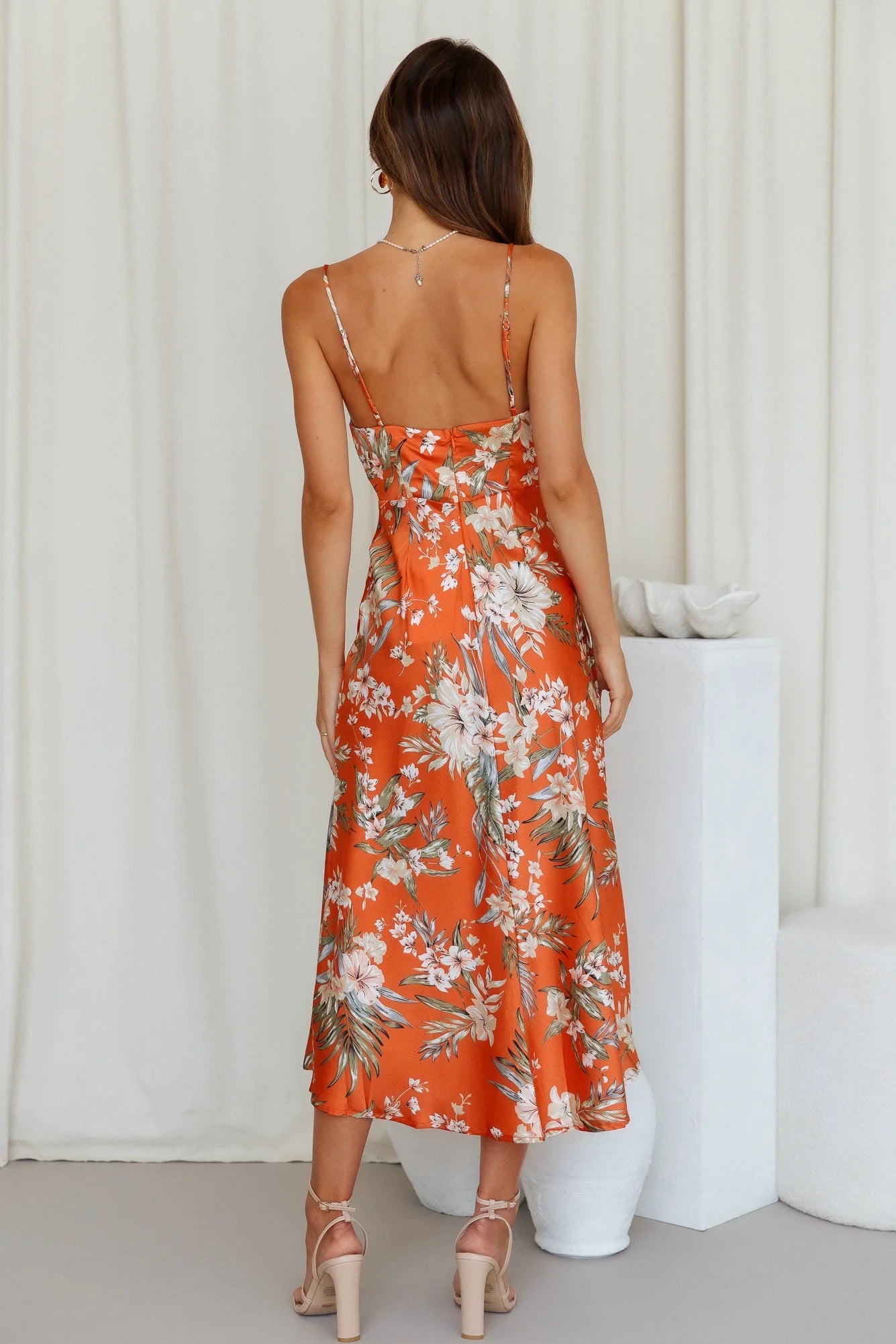 Heart In The Sun Midi Dress Pink