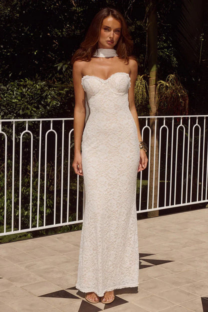 Amana Maxi Dress - White