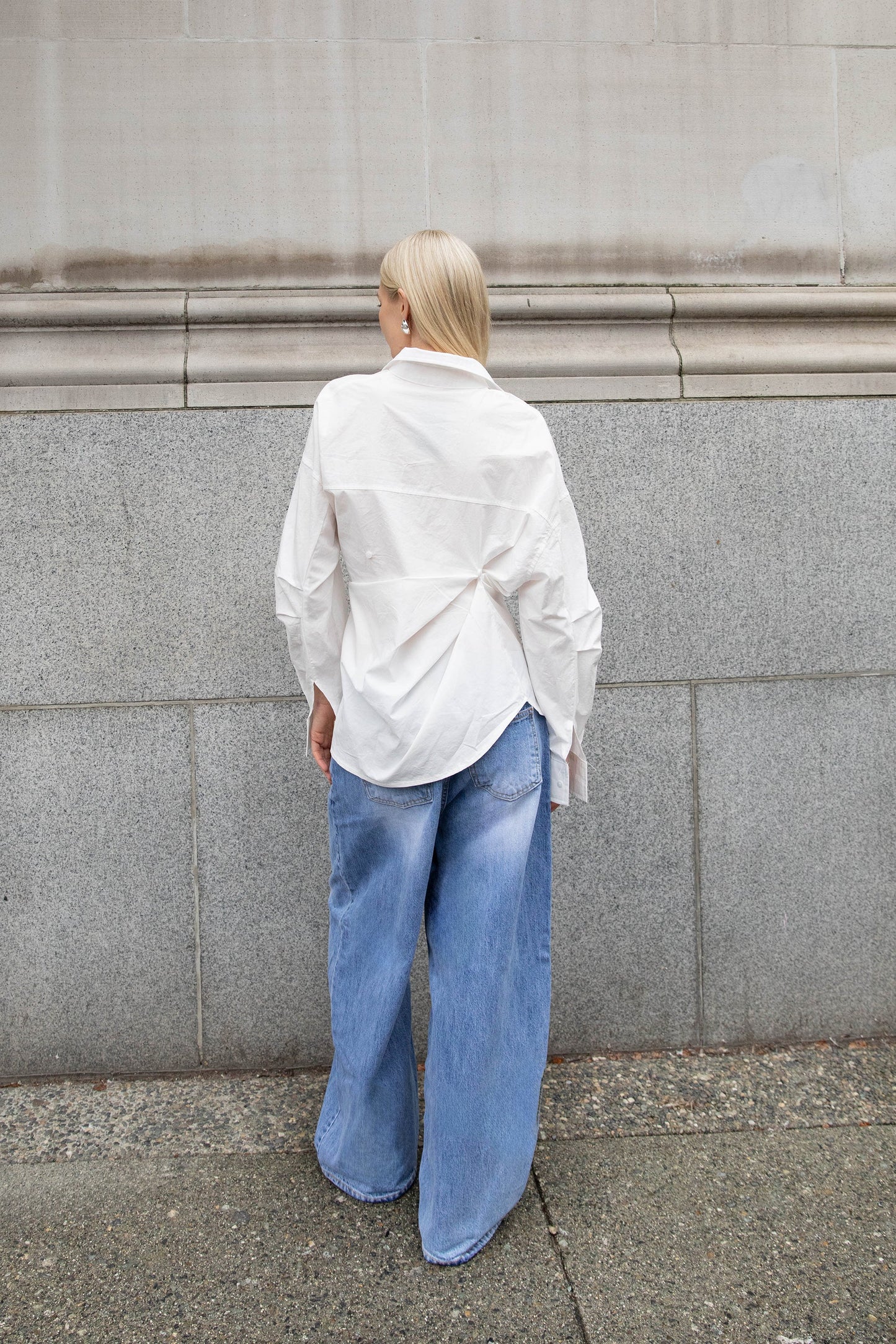 OVERSIZED DRAPED SHIRT