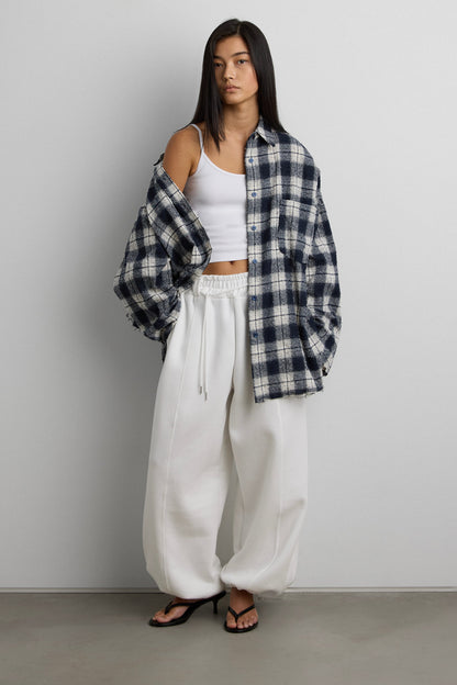 PLAID DISTRESSED VINTAGE SHIRT