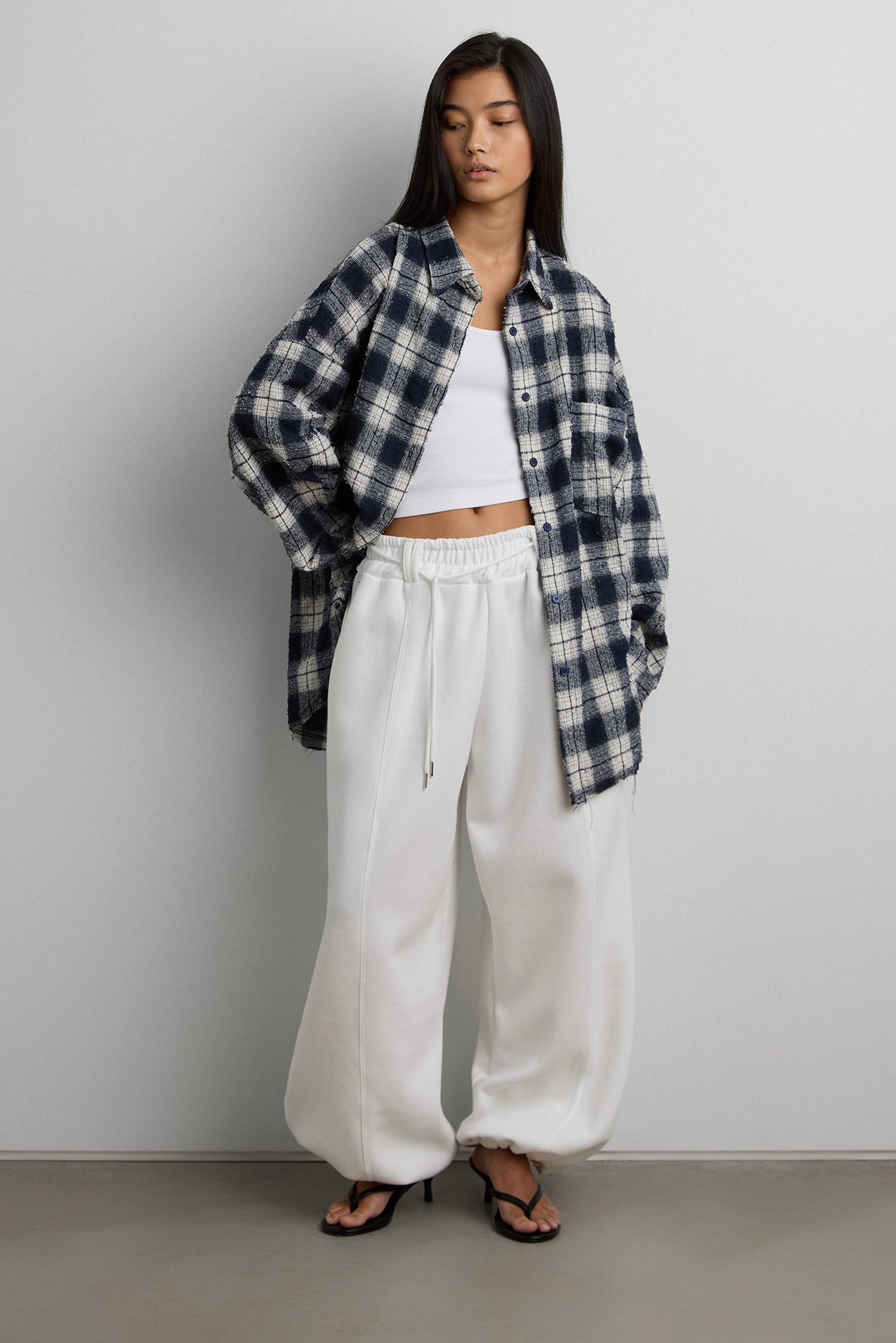 PLAID DISTRESSED VINTAGE SHIRT
