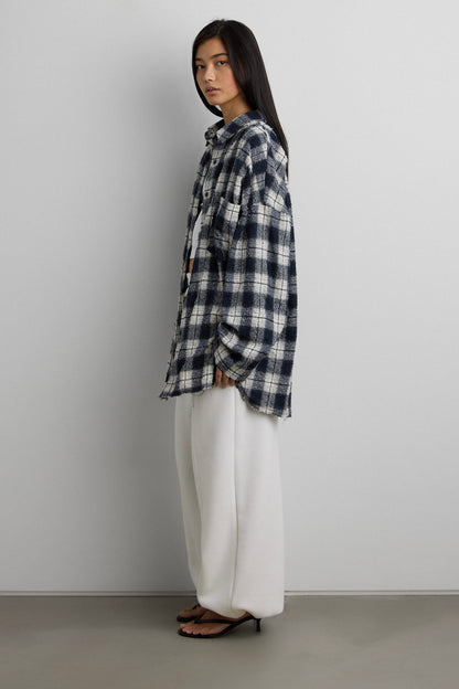 PLAID DISTRESSED VINTAGE SHIRT