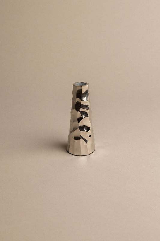 SMALL MERCURY TAPER CANDLE HOLDER