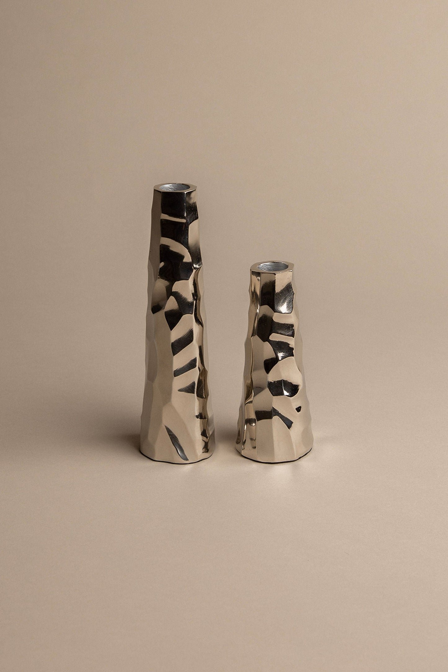 SMALL MERCURY TAPER CANDLE HOLDER