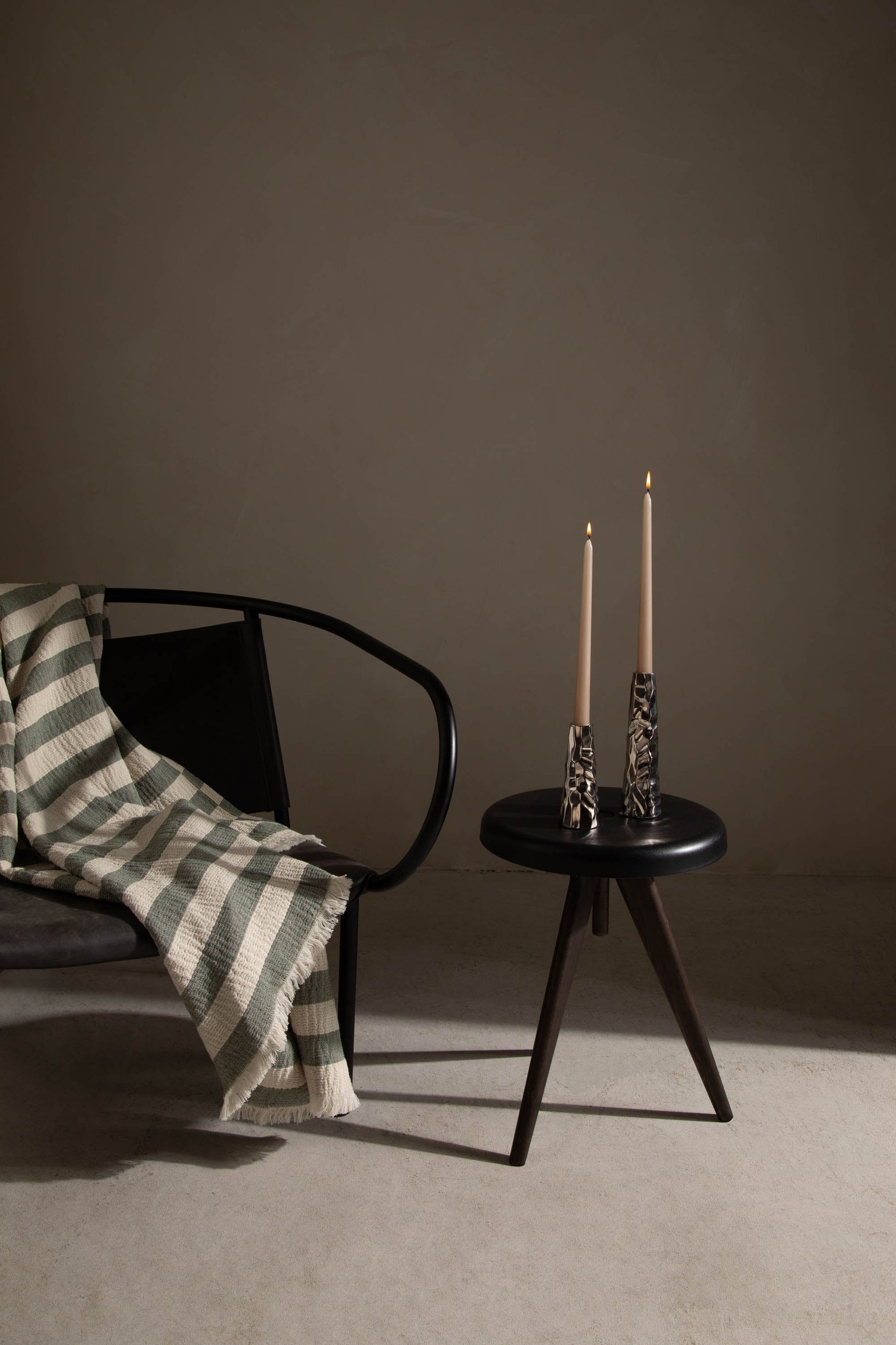 LARGE MERCURY TAPER CANDLE HOLDER