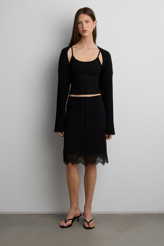 RIBBED BOLERO