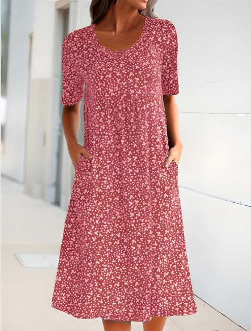 Everly - Floral Casual Summer MIdi Dress for Women