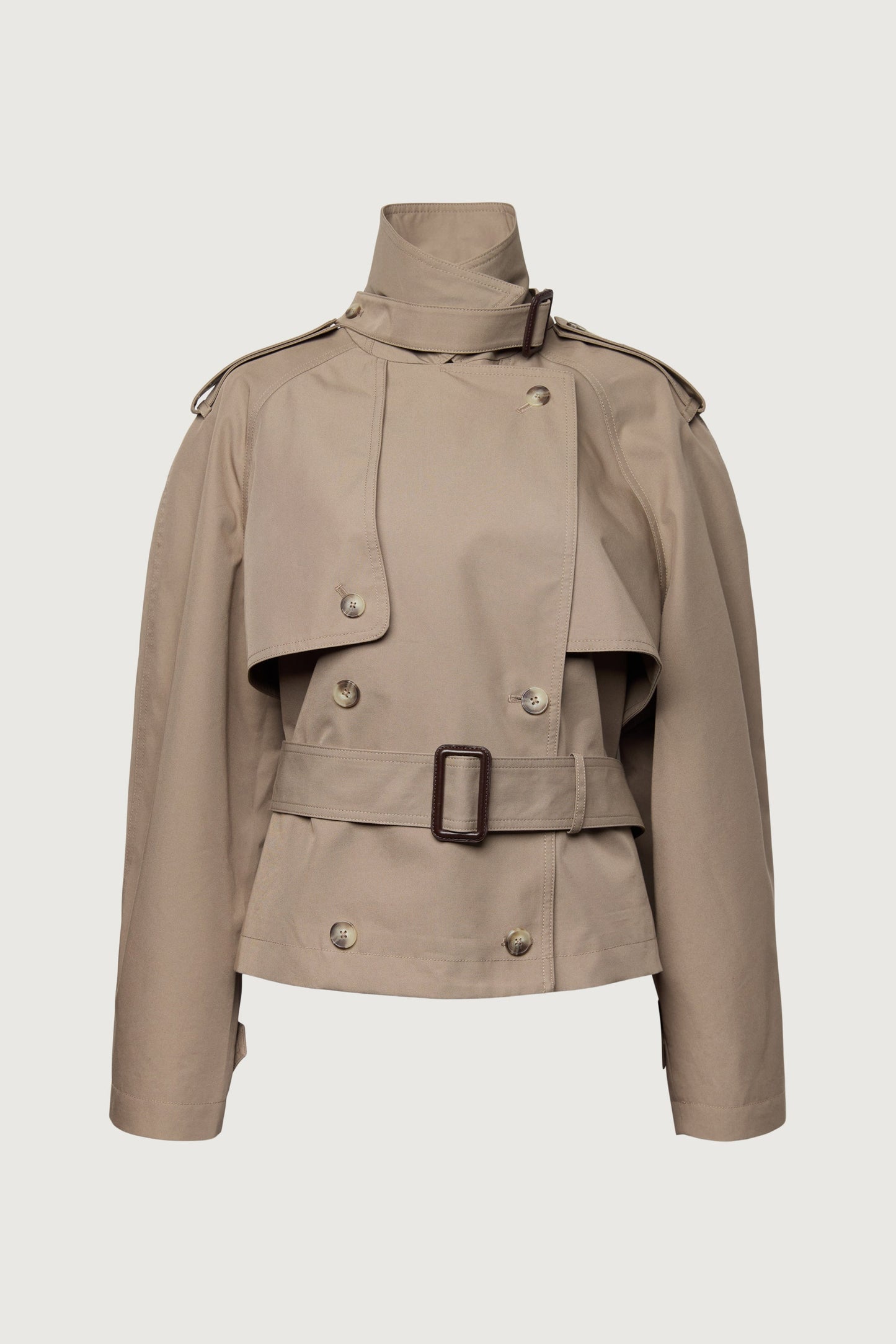 SHORT BELTED TRENCH COAT