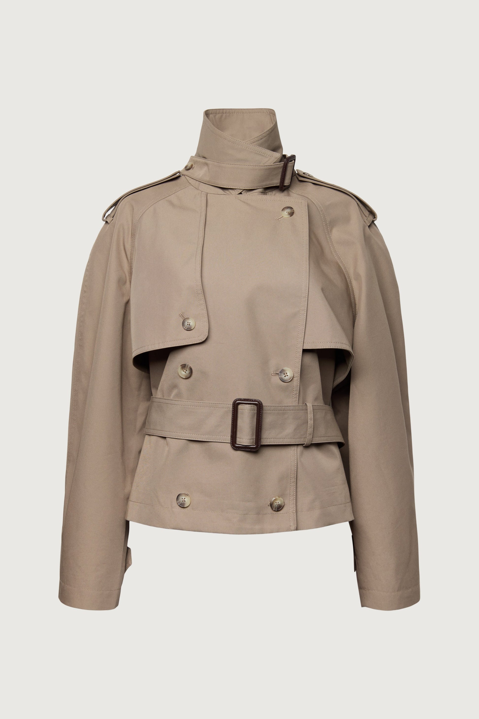 SHORT BELTED TRENCH COAT