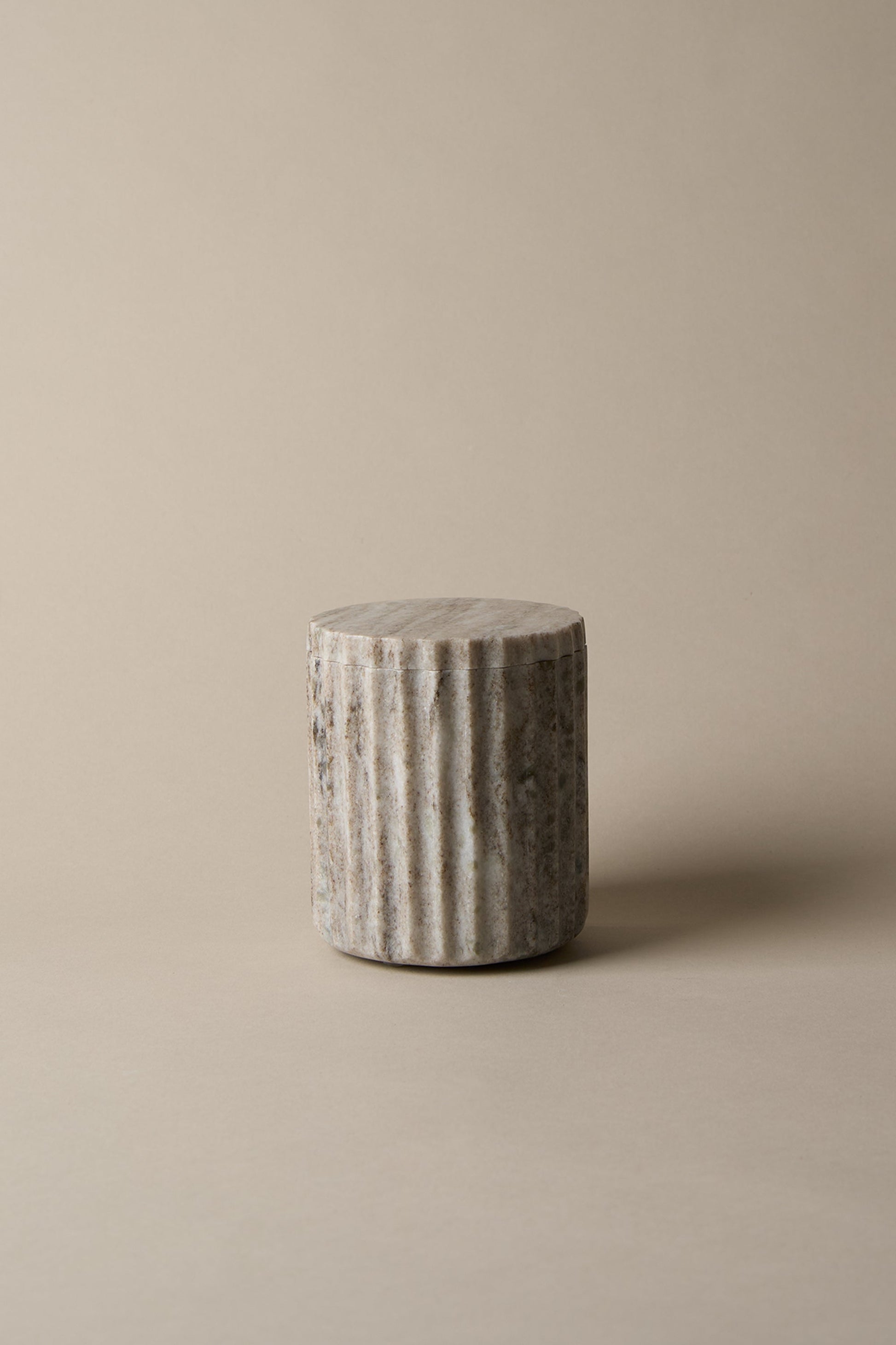 TALL MARBLE CANISTER
