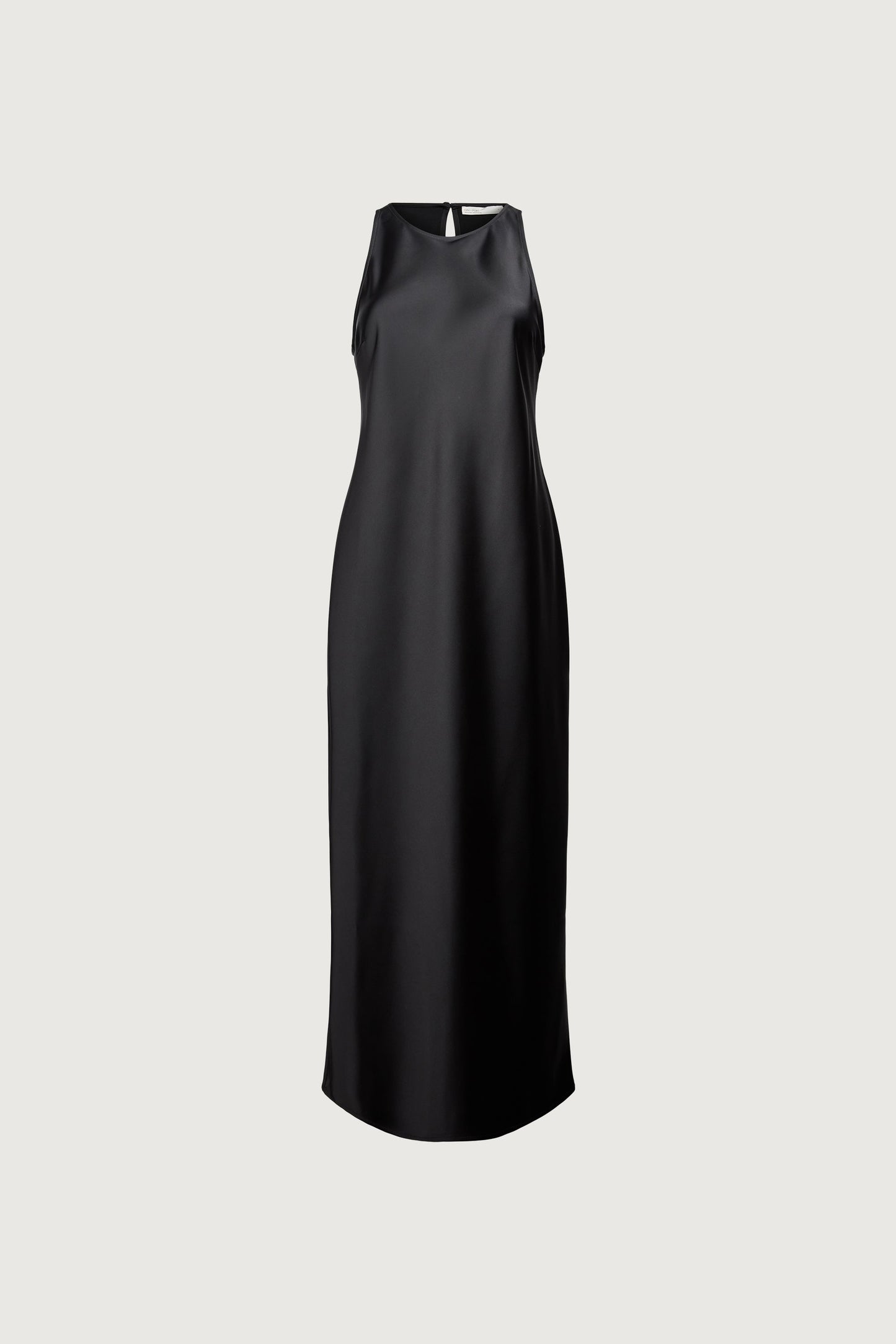 SLEEVELESS MIDI SATIN DRESS