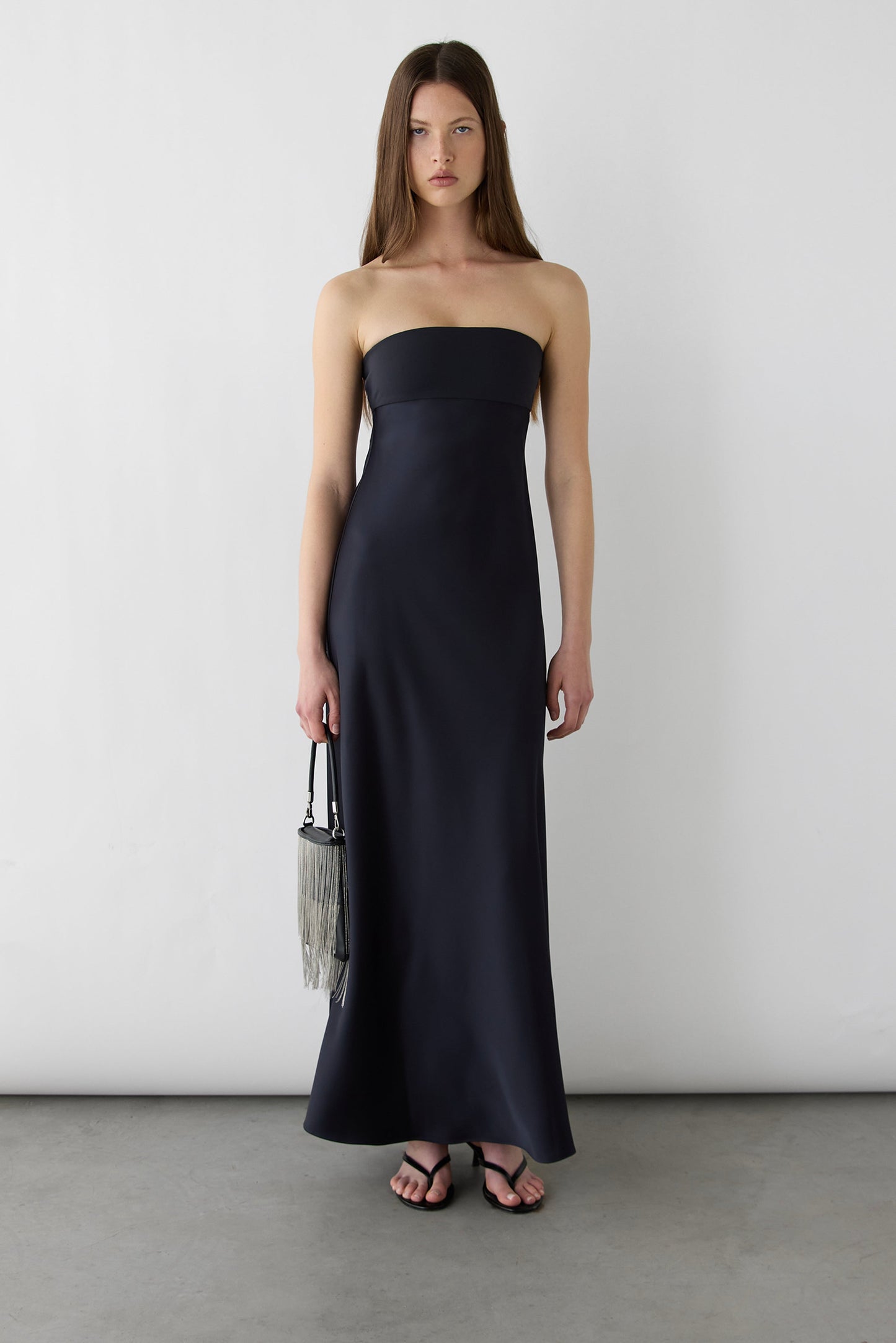 TUBE MAXI DRESS WITH SCARF