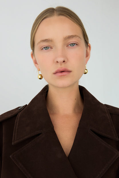 BALL HOOP EARRINGS