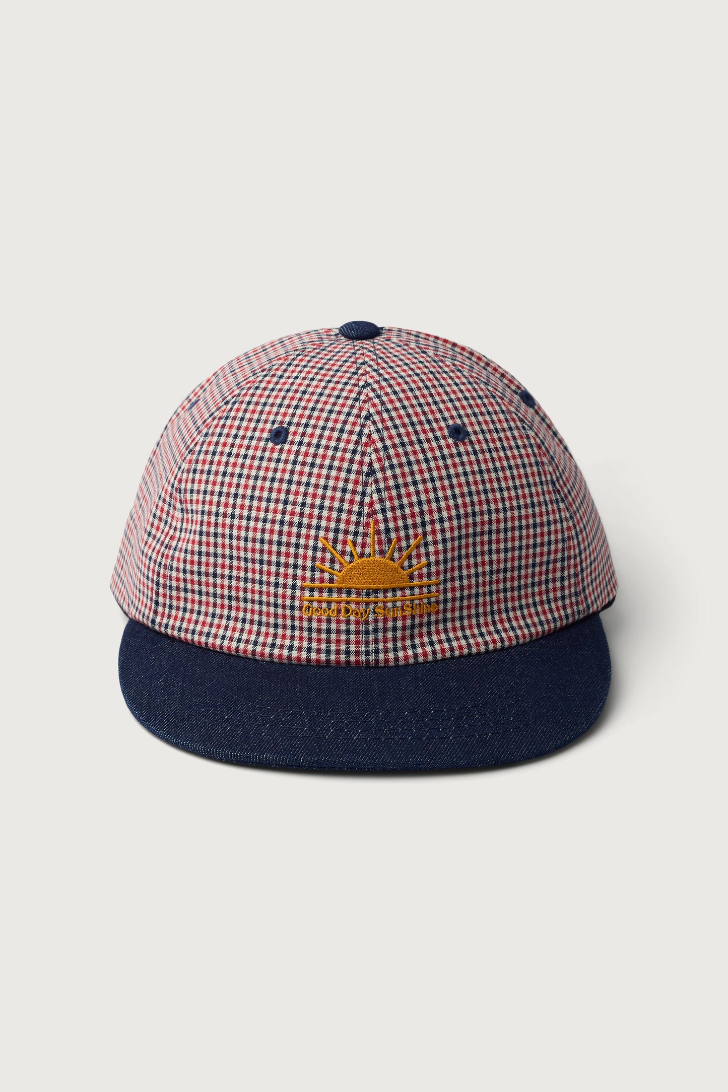 'GOOD DAY SUNSHINE' GINGHAM CAP