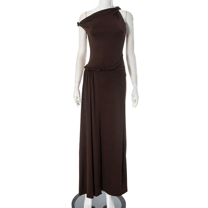 Azalia Twisted Draped Dress
