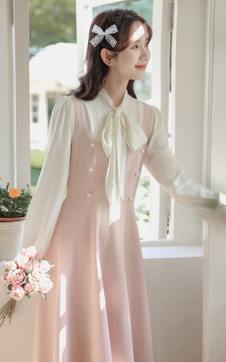 Missy Tie Neck Midi Dress
