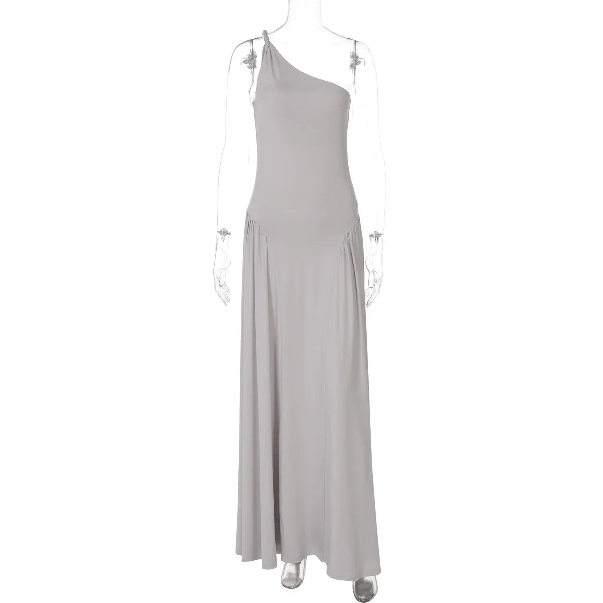 Kamoni One-Shoulder Ruched Maxi Dress