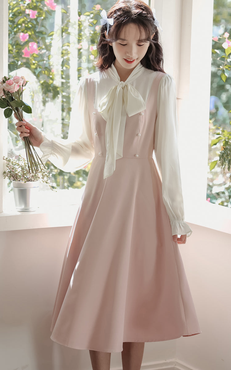 Missy Tie Neck Midi Dress
