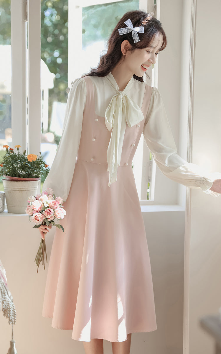 Missy Tie Neck Midi Dress