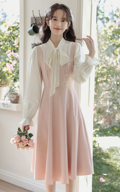Missy Tie Neck Midi Dress