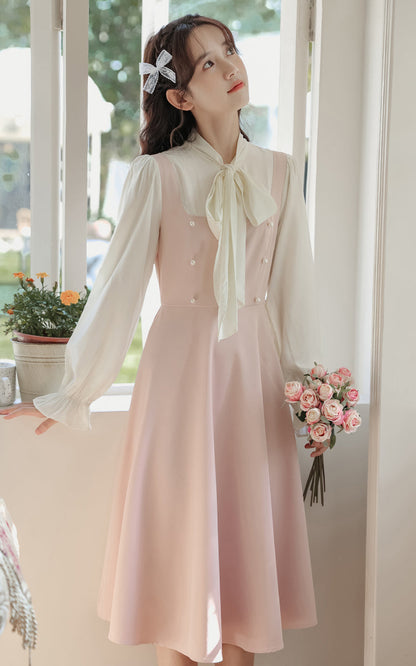 Missy Tie Neck Midi Dress