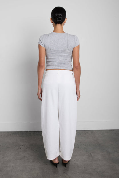 RELAXED PLEATED WIDE LEG PANT