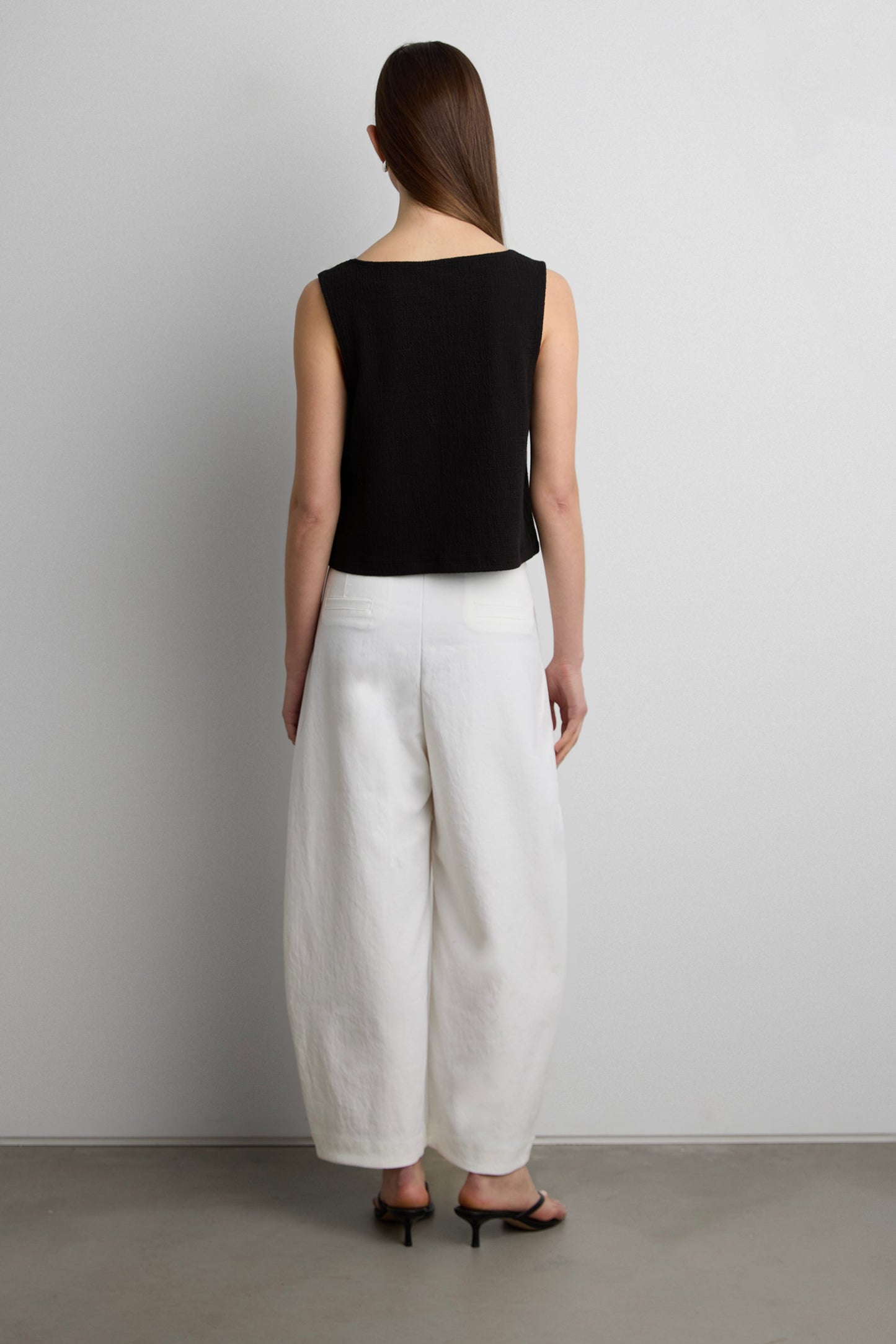 RELAXED PLEATED WIDE LEG PANT