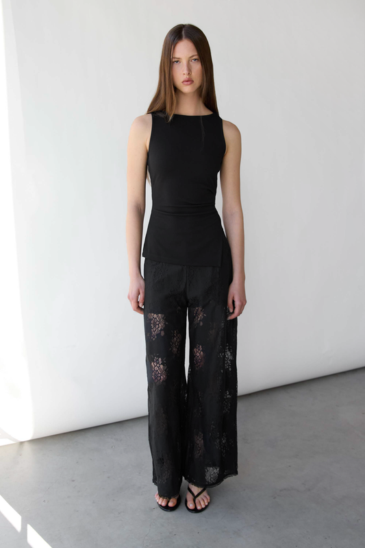 LACE WIDE LEG PANT