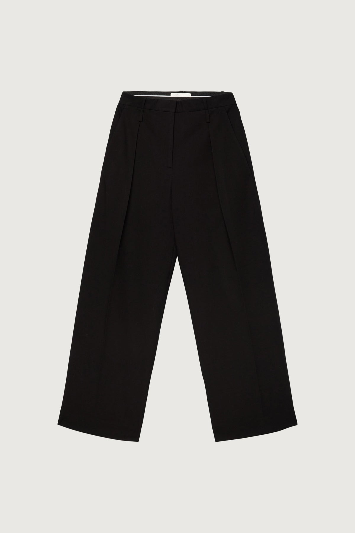 WIDE LEG TROUSER WITH DOUBLE BELT DETAIL