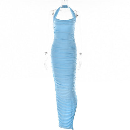 DressBetty - Articat Sexy Strapless Mesh Maxi Dress