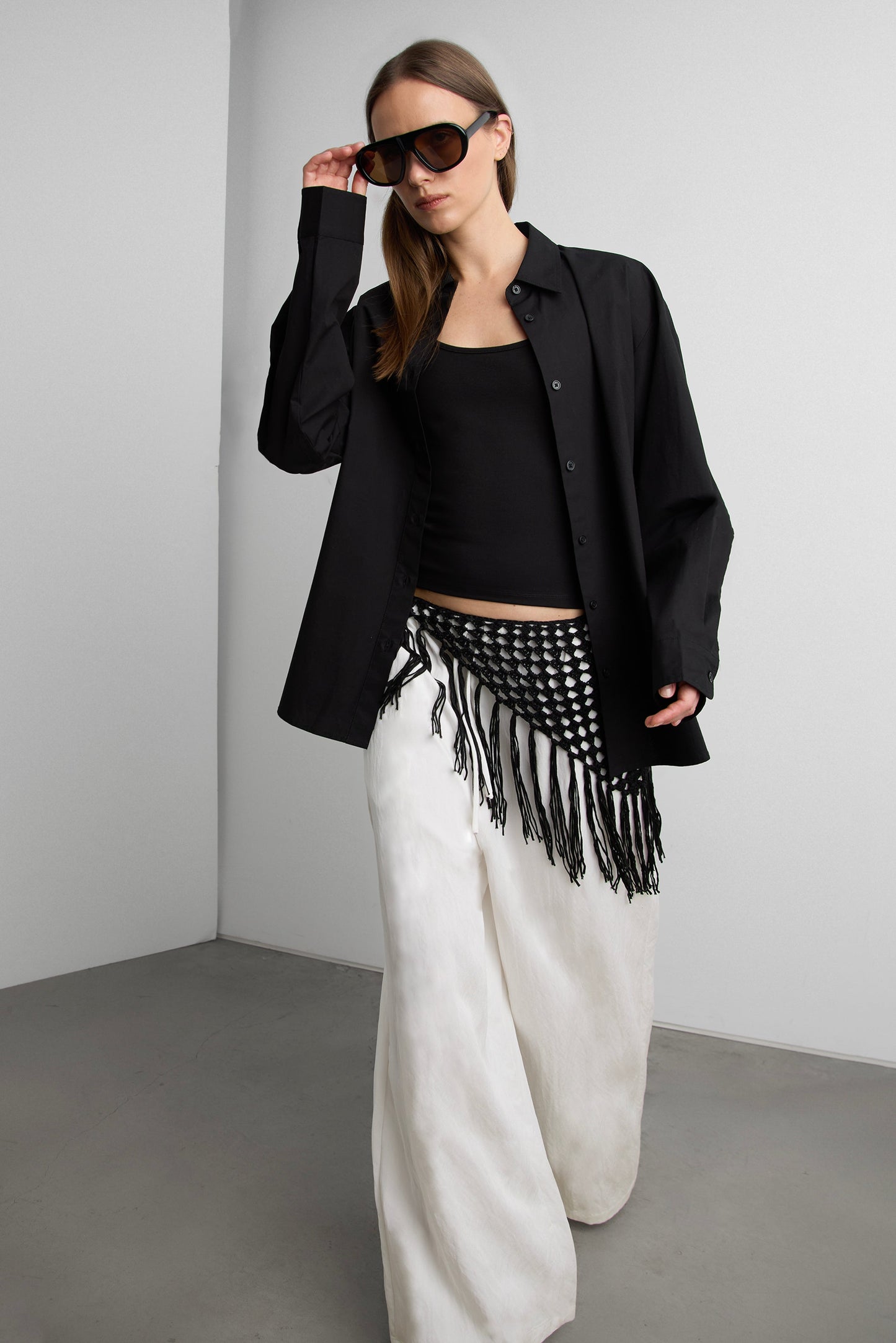 CROCHET FRINGE SCARF