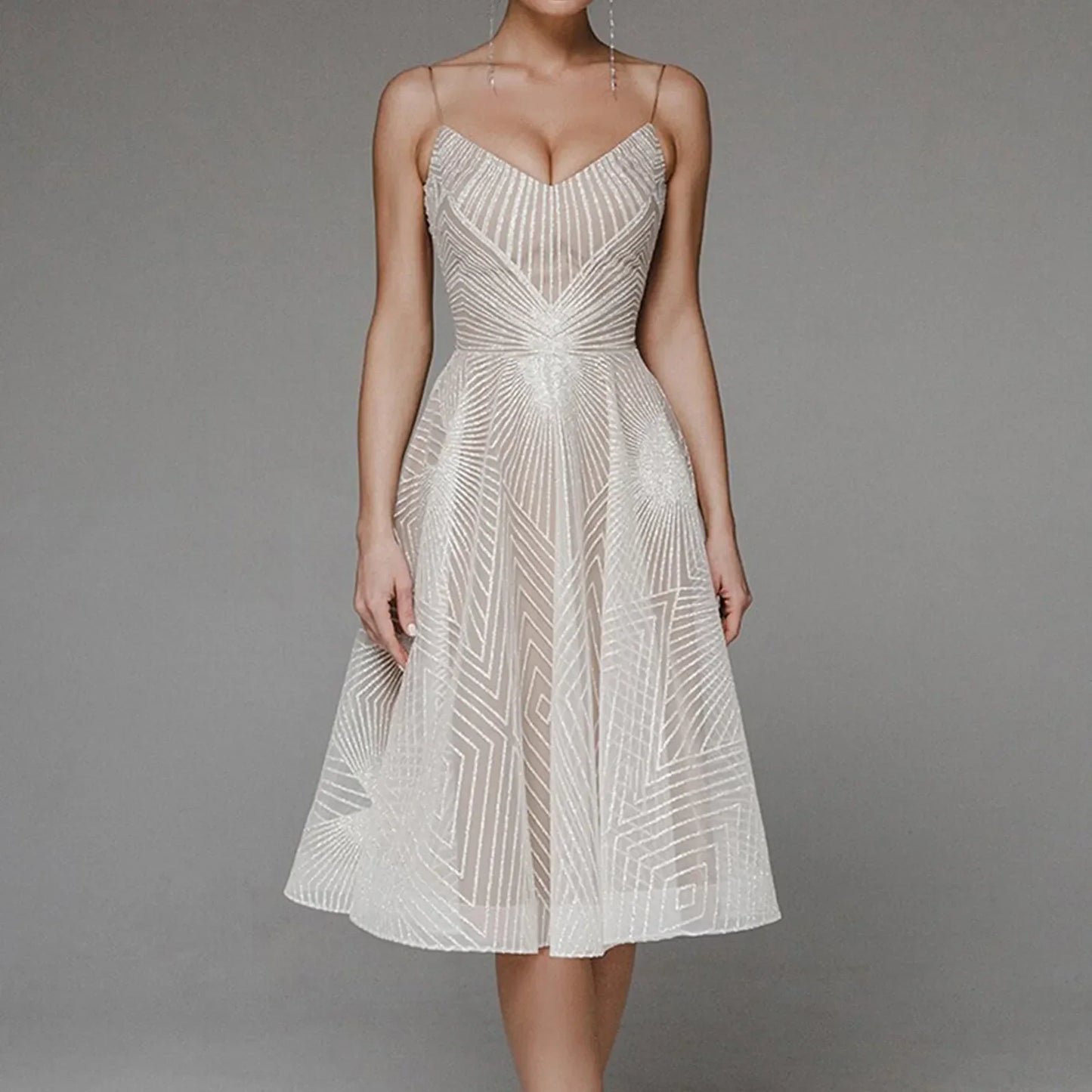 DressBetty - 2024 Luxurious Long Formal Party Elegant Evening Midi Dress