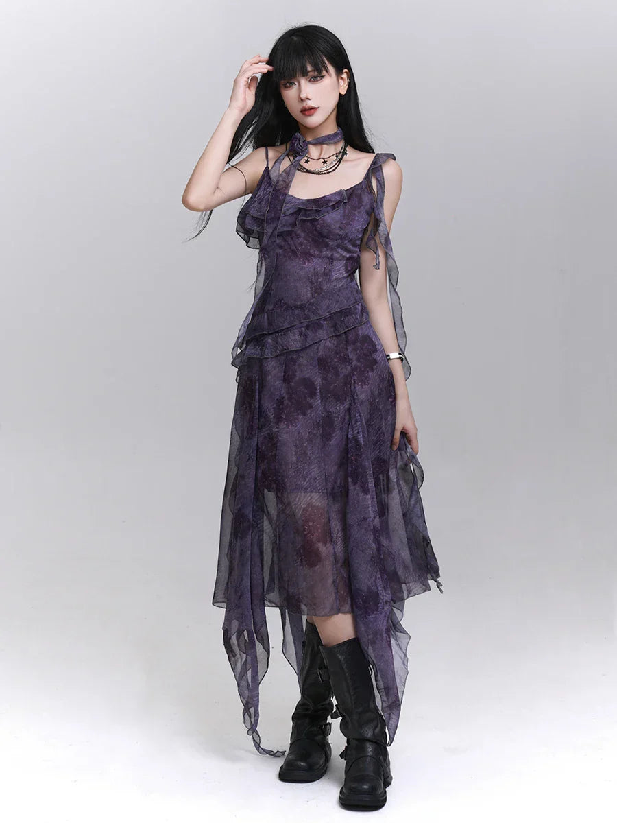 Slimming Soft Strap Midi Dress