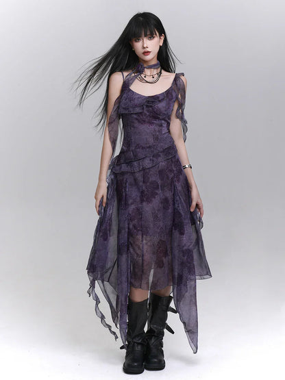 Slimming Soft Strap Midi Dress