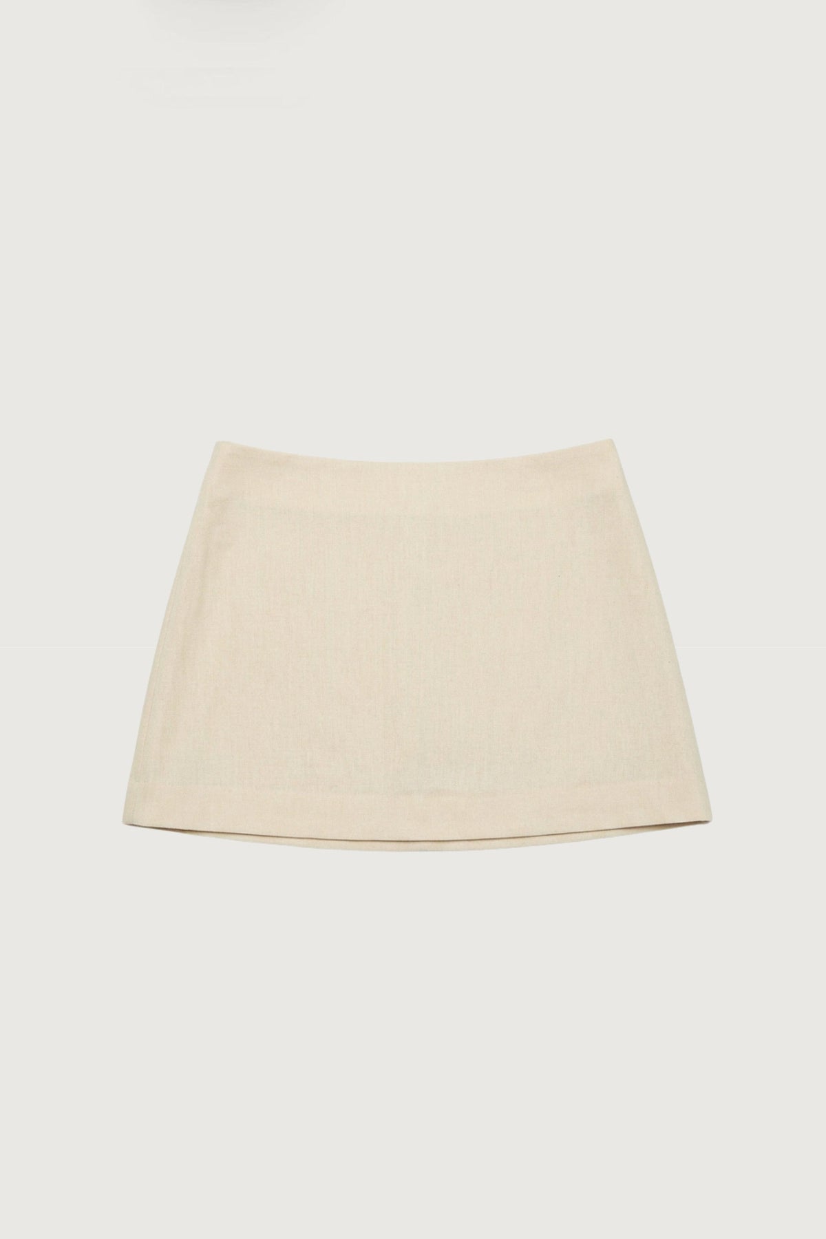 LINEN BLEND MINI SKIRT