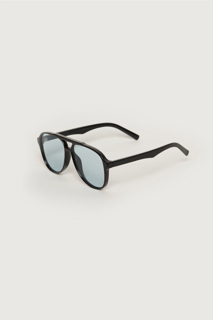 COLOURED LENS AVIATOR SUNGLASSES