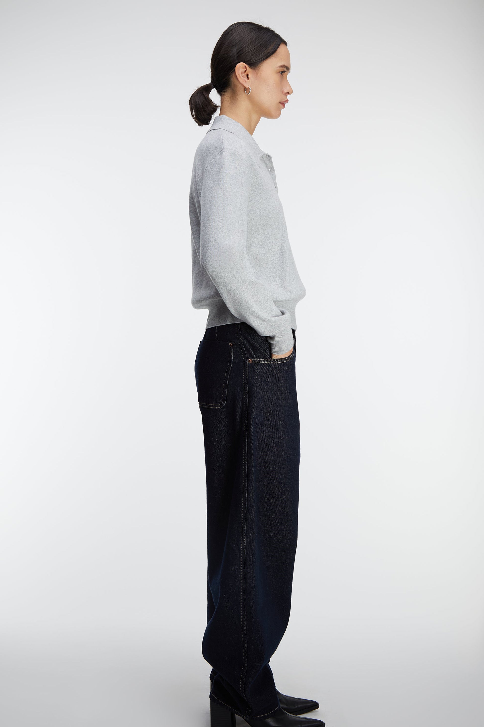 COLLARED POLO SWEATER