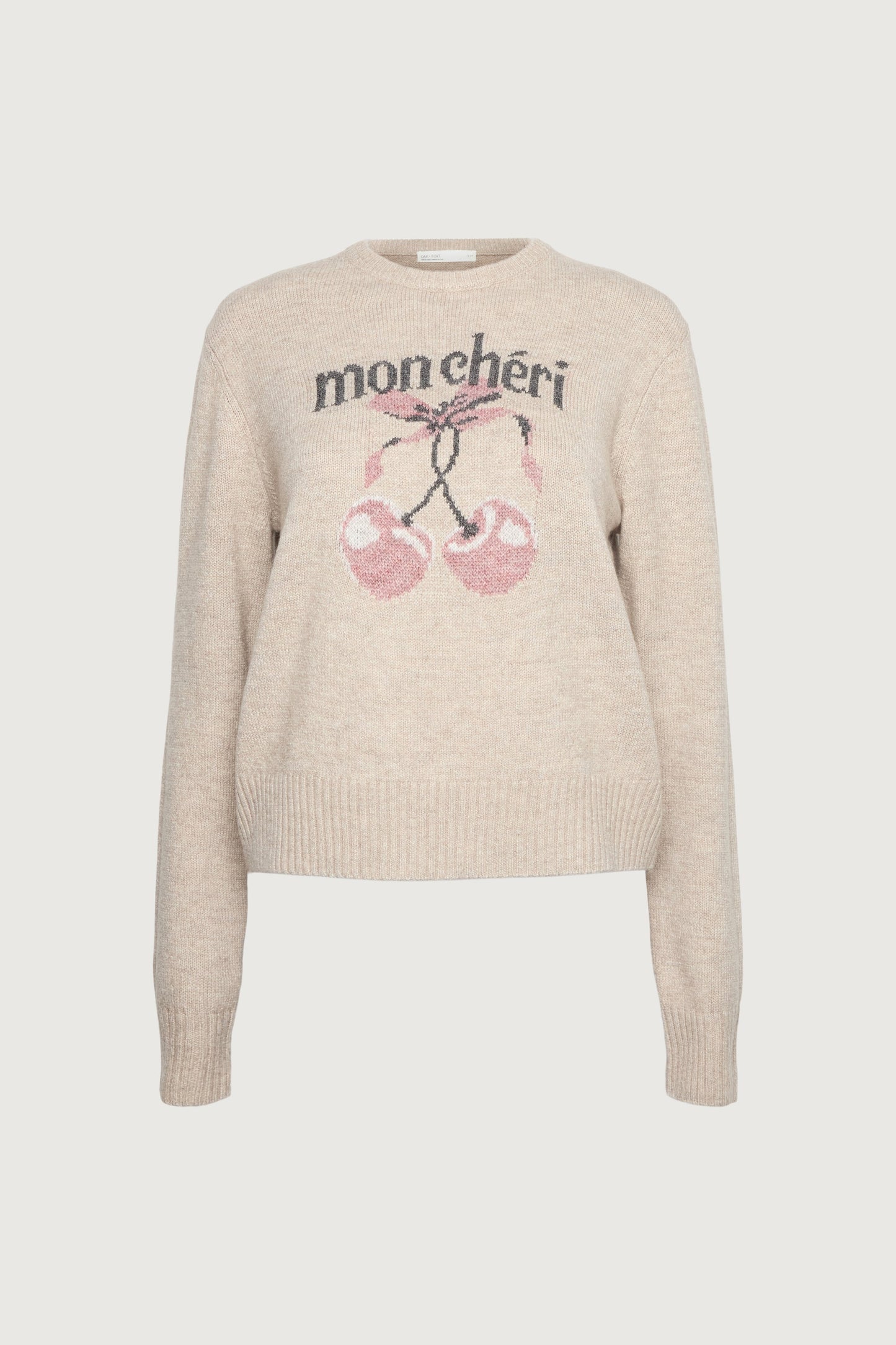 CHERRY INTARSIA SWEATER