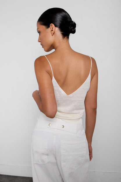 LINEN BLEND TANK TOP