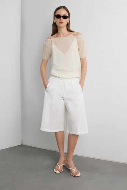 LINEN BLEND TANK TOP