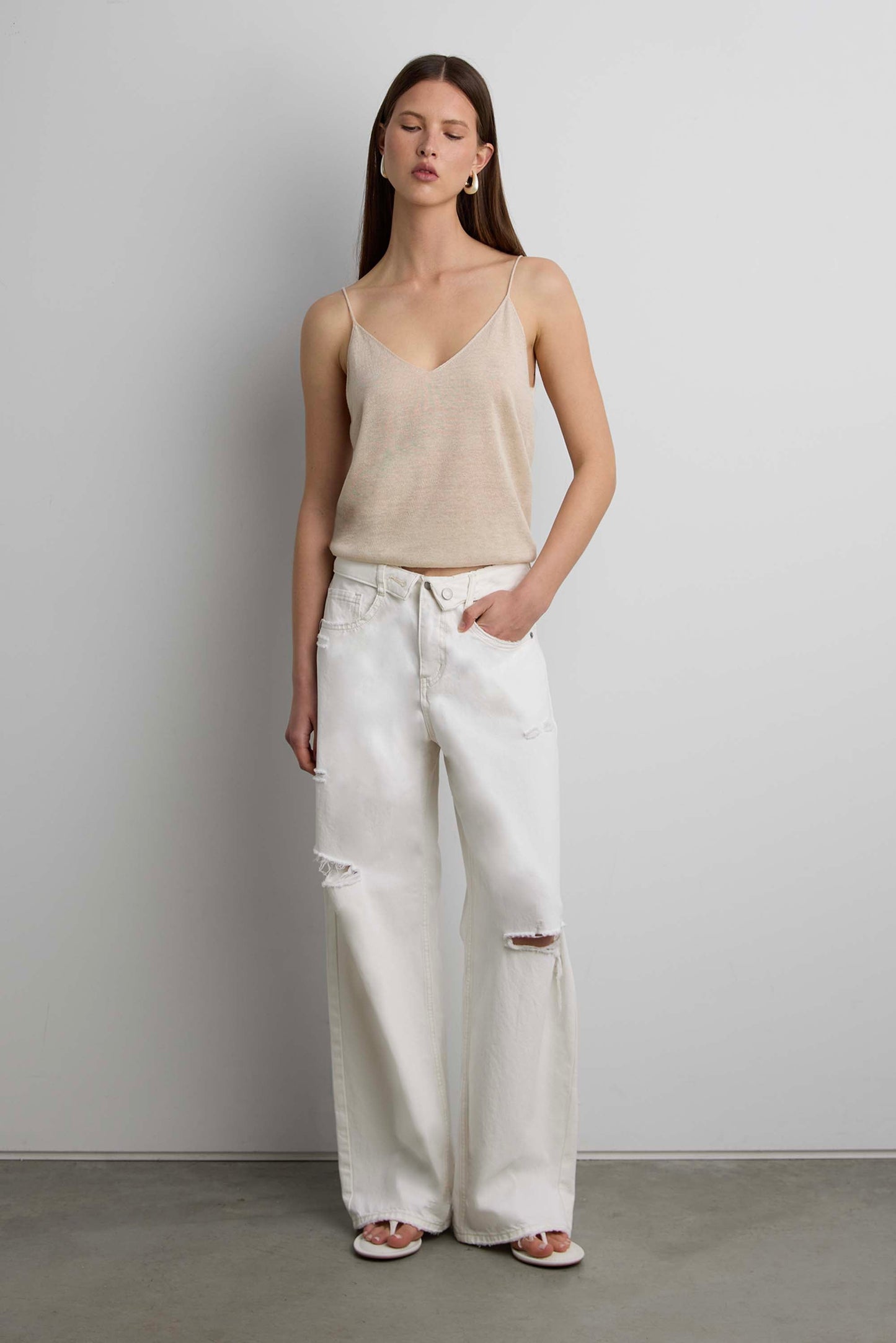 LINEN BLEND TANK TOP