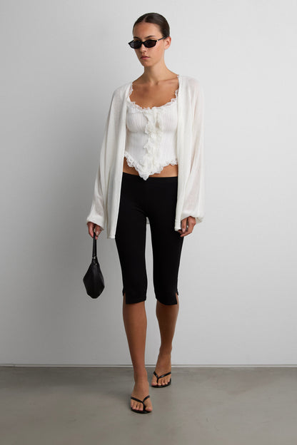 RUFFLED LACE TANK TOP